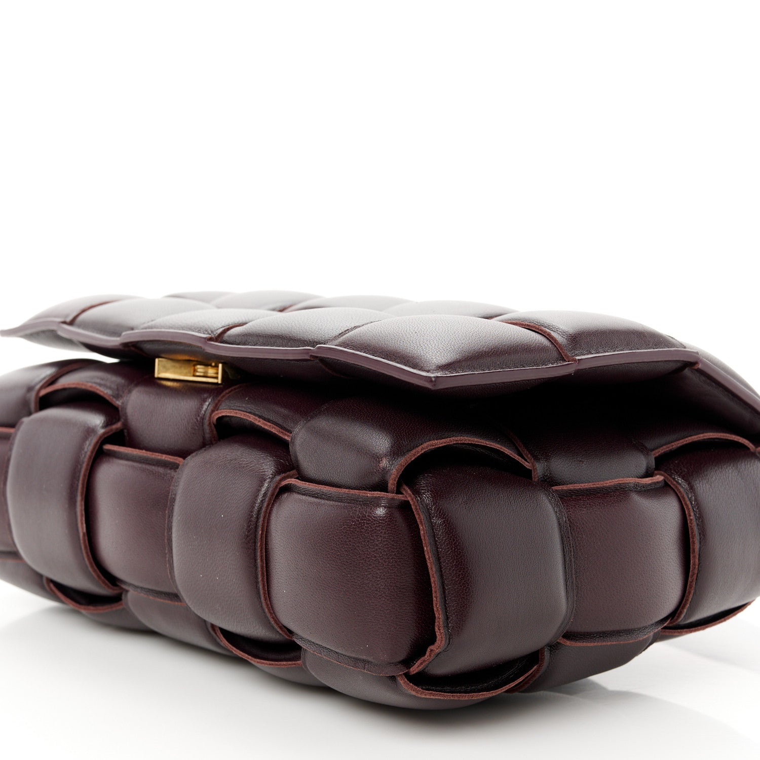 Bottega Veneta Nappa Maxi Intreccio Padded Cassette Crossbody Bag Plum 12 of 12