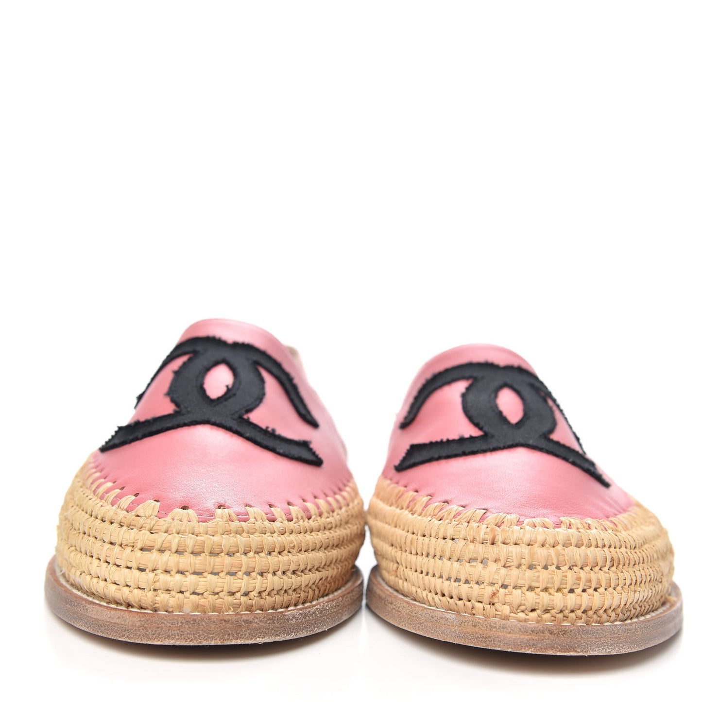 Lambskin Grosgrain CC Espadrilles 39 Pink