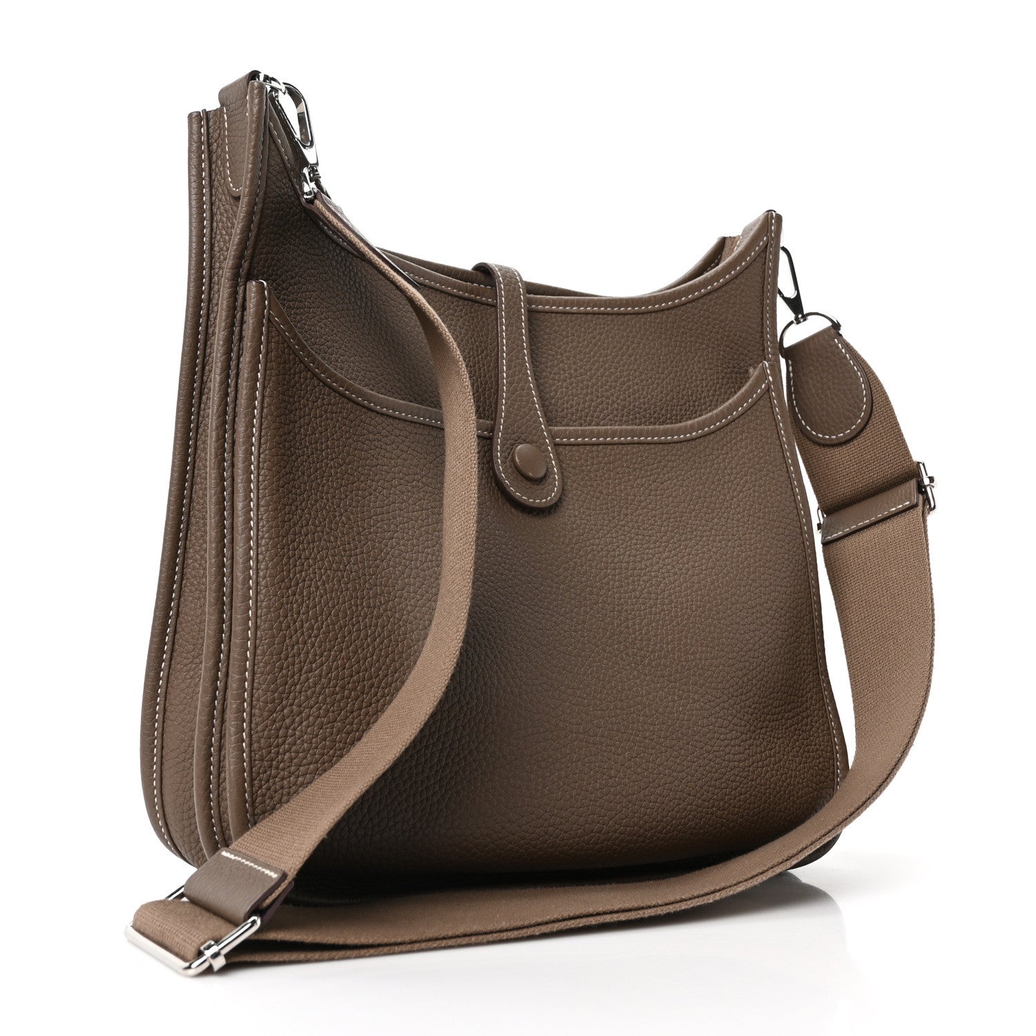 Hermes Taurillon Clemence Evelyne III PM Etoupe 3 of 10