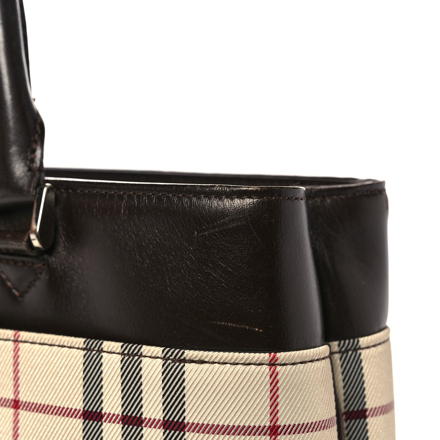 House Check Large Tote Black