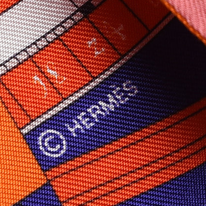 Hermes Silk Astrologie Nouvelle Twilly Corail Ultraviolet Terracotta 4 of 4