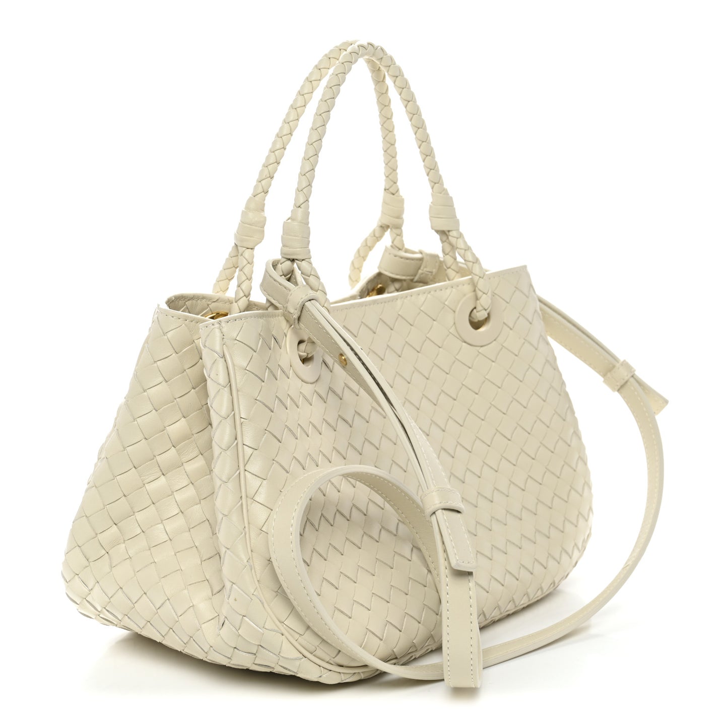 Nappa Intrecciato Basket Bag Sea Salt