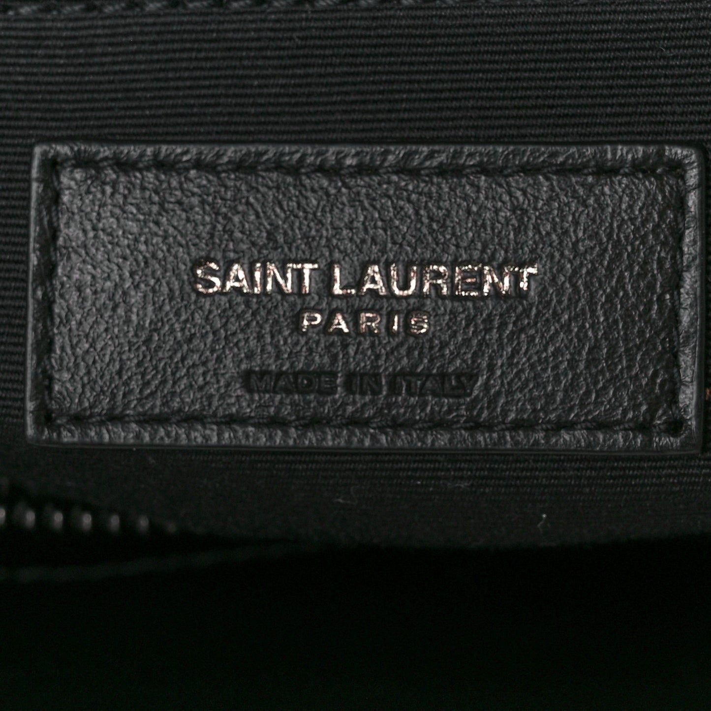 Calfskin Y Quilted Monogram Monochrome Medium Loulou Chain Satchel Black