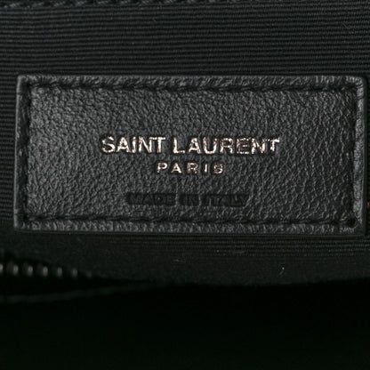 Saint Laurent Calfskin Y Quilted Monogram Monochrome Medium Loulou Chain Satchel Black 7 of 12