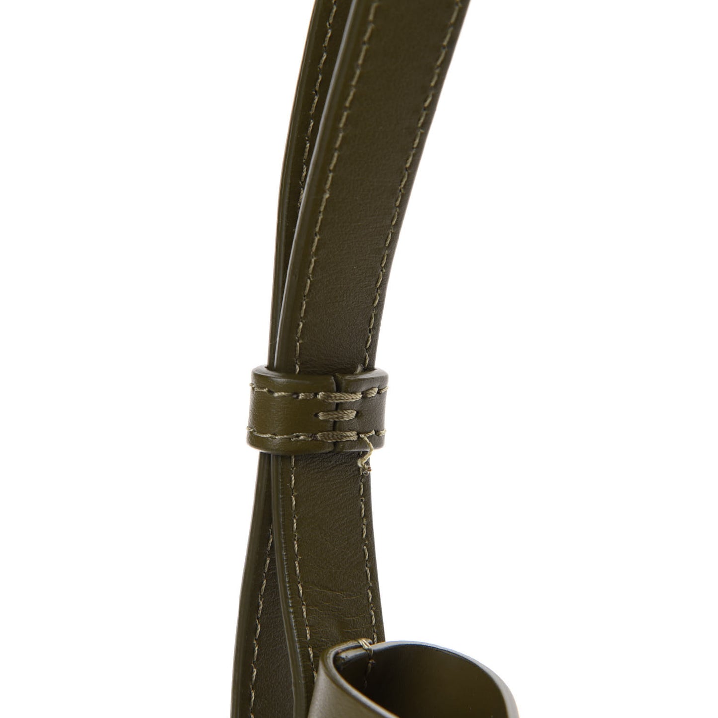 Calfskin Mini Bucket Bag Olive