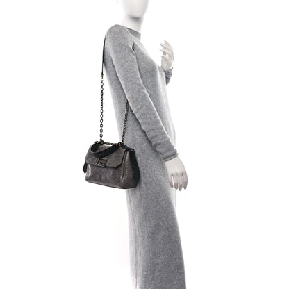 Givenchy Creased Patent Calfskin Flap Pearl Grey 2 of 8