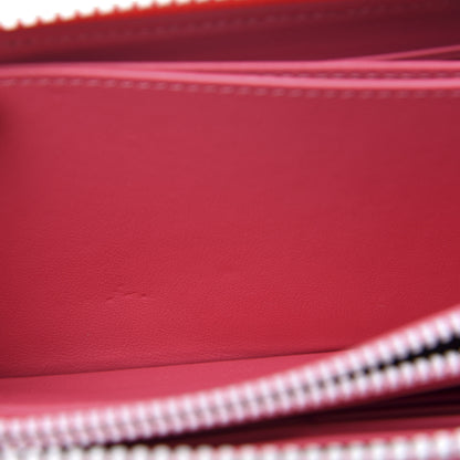 Valentino Garavani Vitello Colorblock Free Rockstud Zip Around Wallet Shadow Pink White 11 of 13