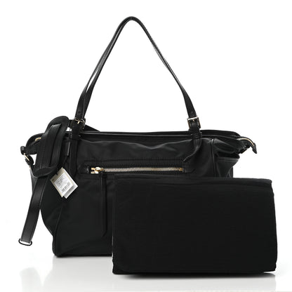 Burberry Nylon House Check Diaper Tote Black 3 of 10