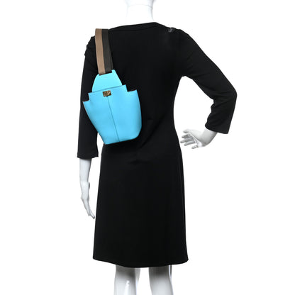 Fendi Vitello Grace Matte Mini Guitar Bag Pool 2 of 11