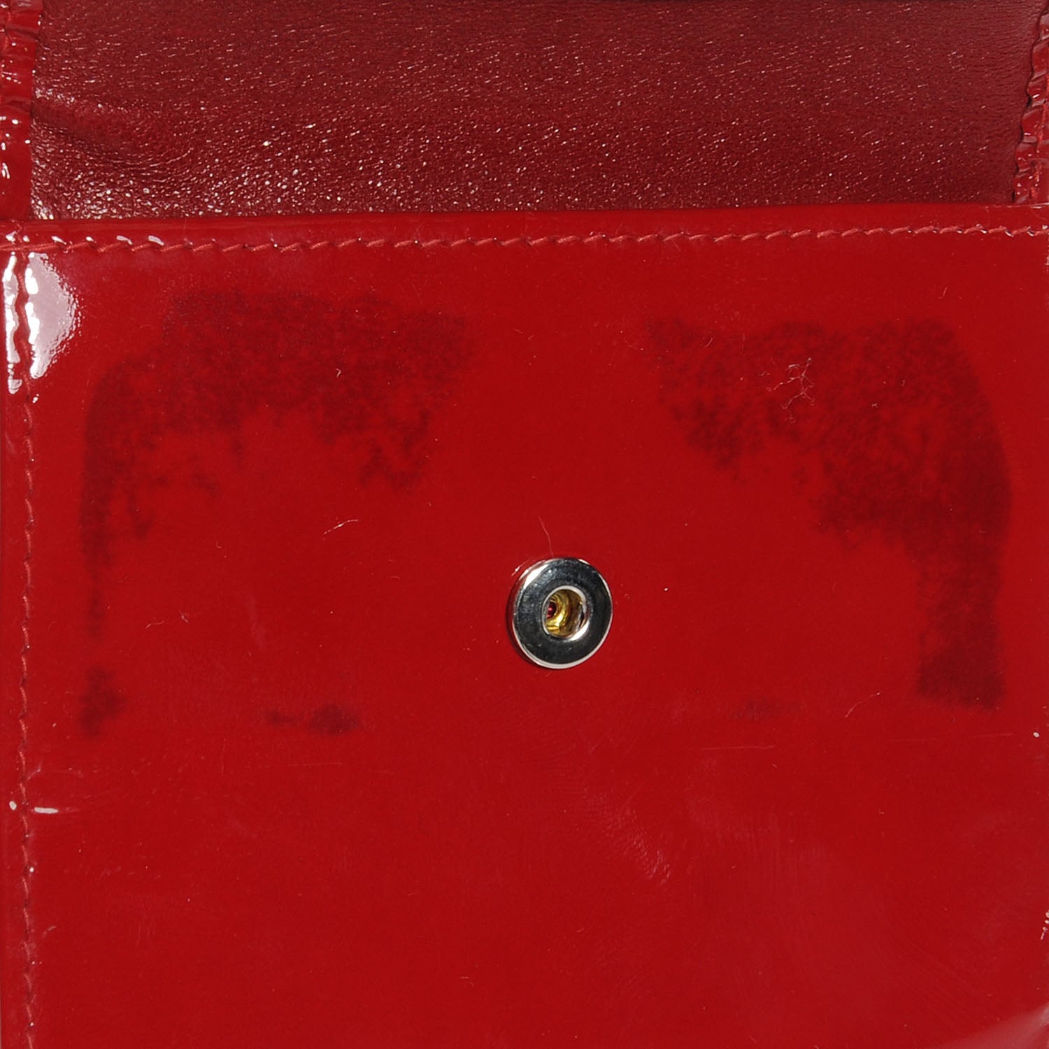 Chanel Patent Compact CC Flap Wallet Red 8 of 9