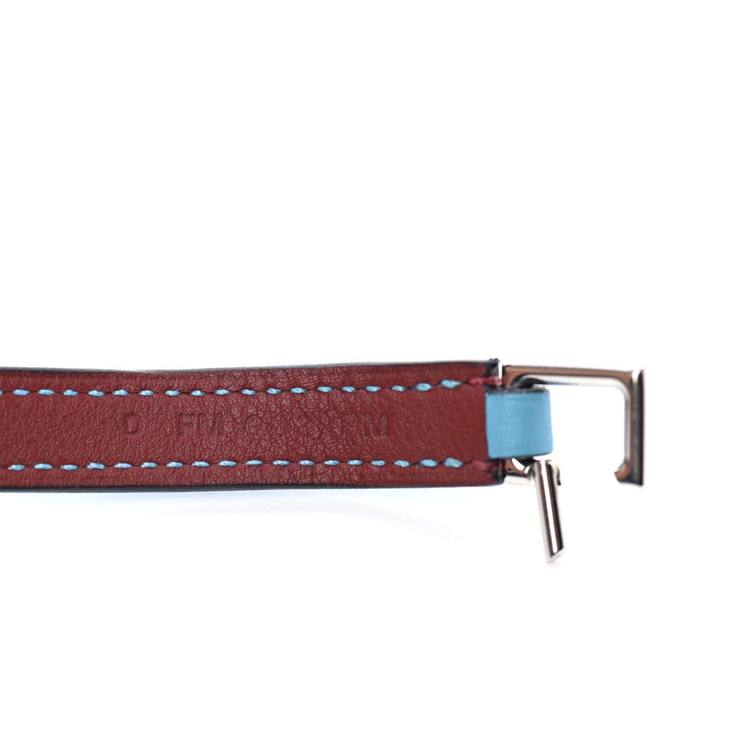 Hermes Swift Colorblock Kelly Double Tour Bracelet T3 Bleu Du Nord Rouge H 5 of 6