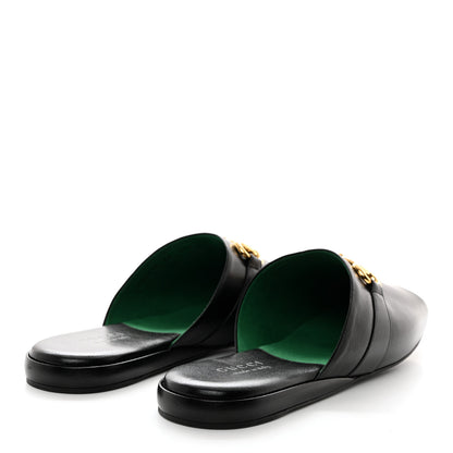 Gucci Goatskin Horsebit Men's Pericle Slippers 10 Black 4 of 9