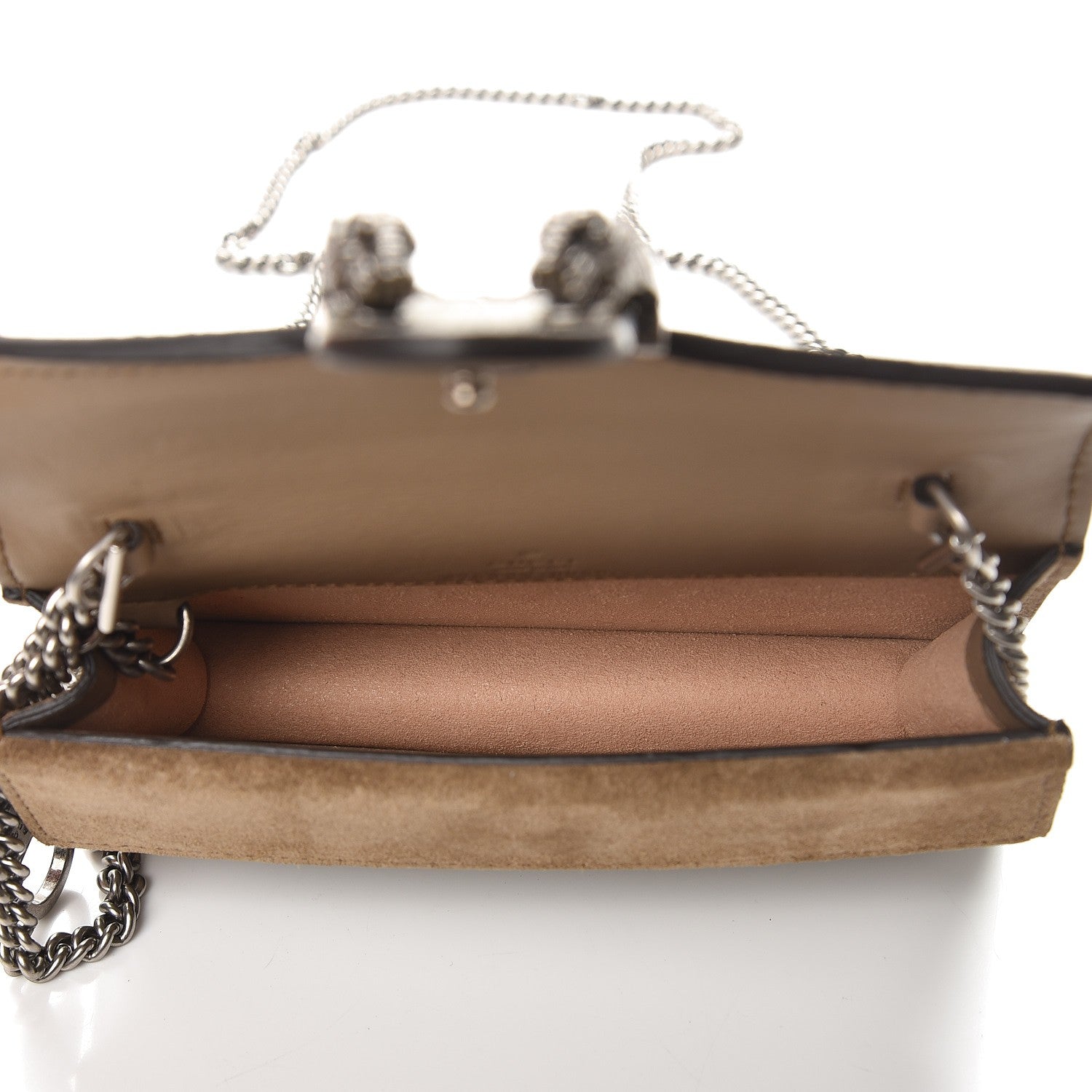 Gucci GG Supreme Monogram Super Mini Dionysus Shoulder Bag Taupe 6 of 7