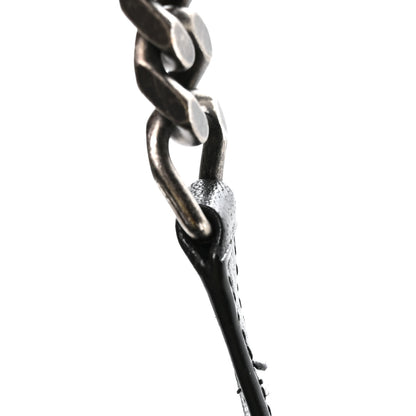 Saint Laurent Grained Lambskin Monogram Oversized Niki Chain Satchel Black 10 of 10