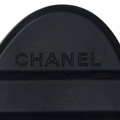 Chanel Calfskin Patent Cap Toe CC Short Boots 38.5 Black 9 of 9