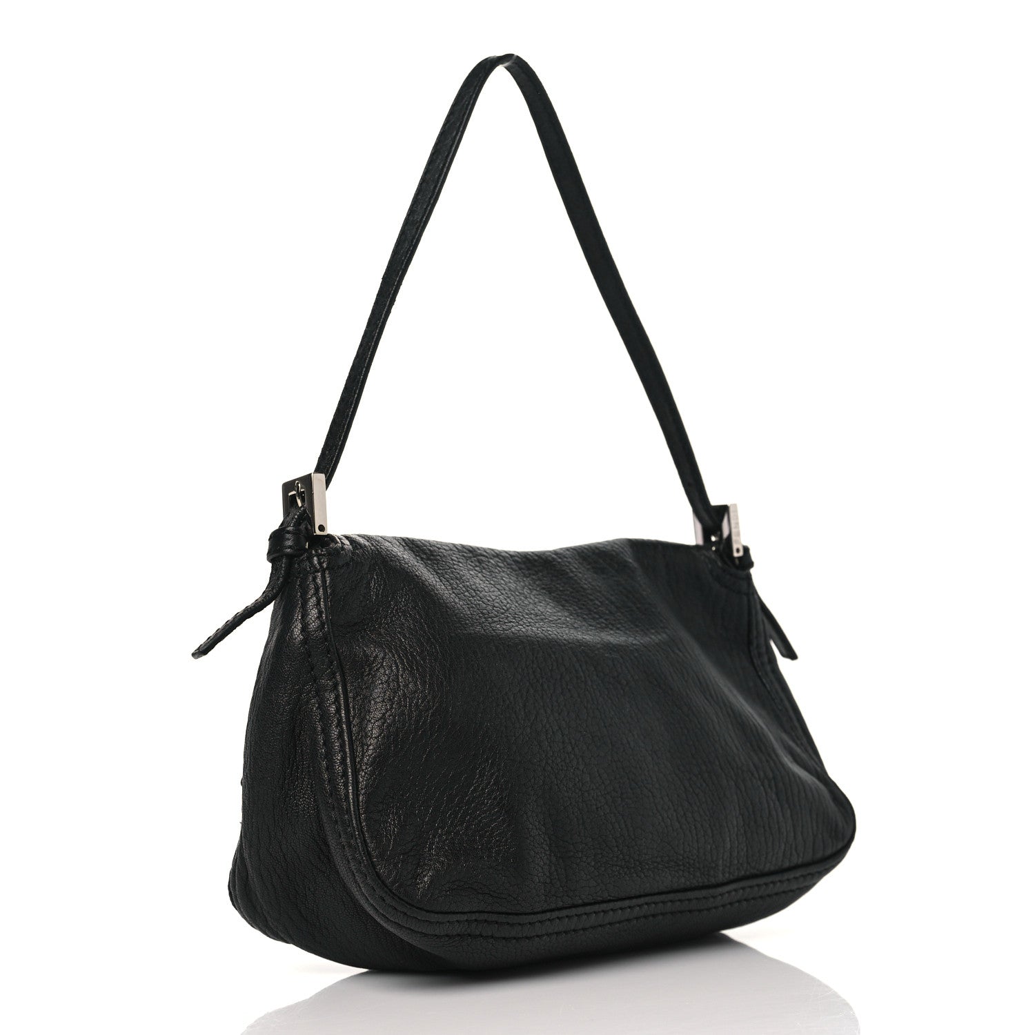 Fendi Nappa Elefante Mini Mama Baguette Black 3 of 9