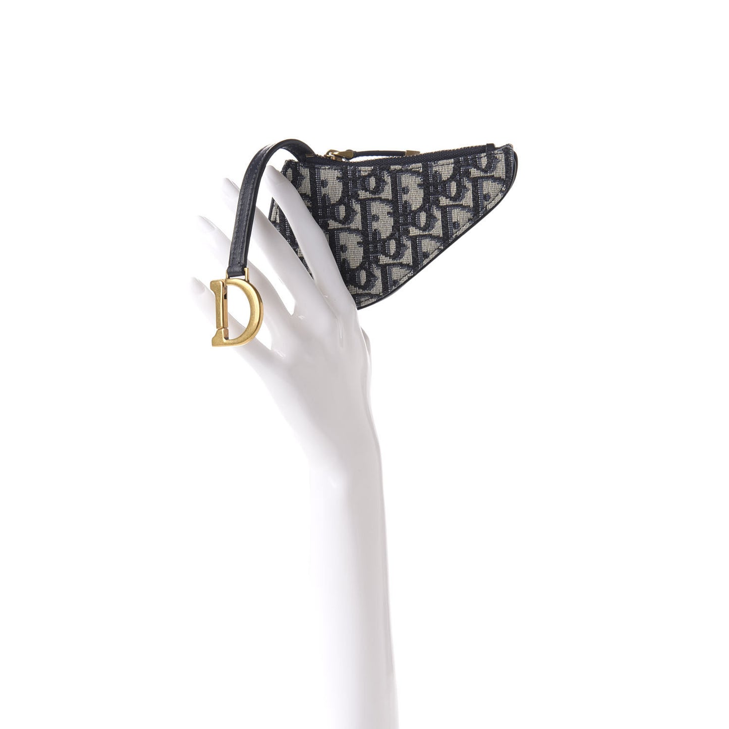 Oblique Saddle Coin Purse Blue