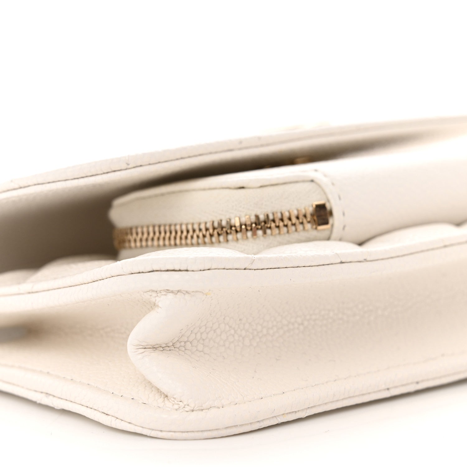 Chanel Caviar Quilted Business Affinity Clutch With Chain Flap White 10 of 12