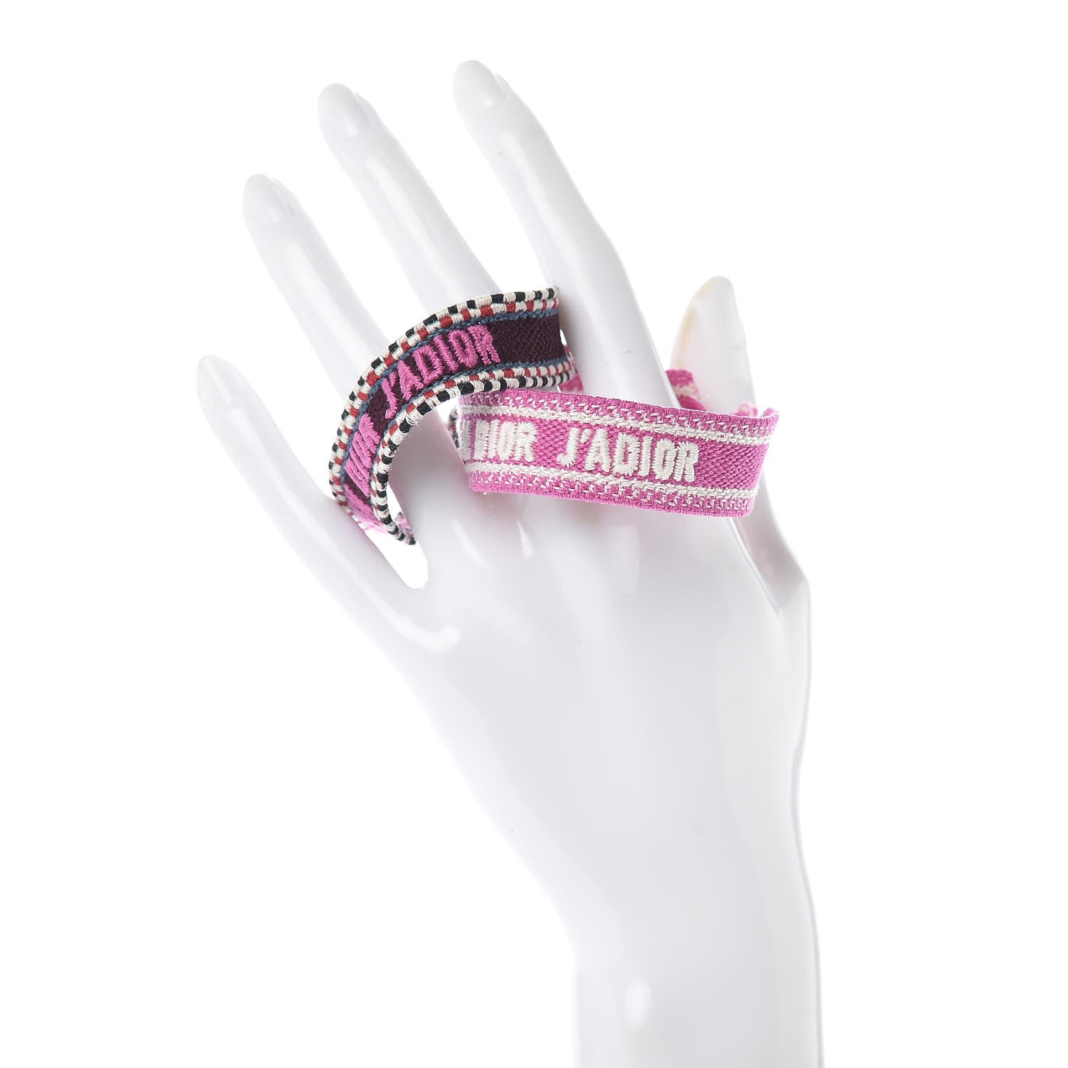 Christian Dior Woven Cotton J'Adior Friendship Bracelet Set Beige Multicolor 2 of 6