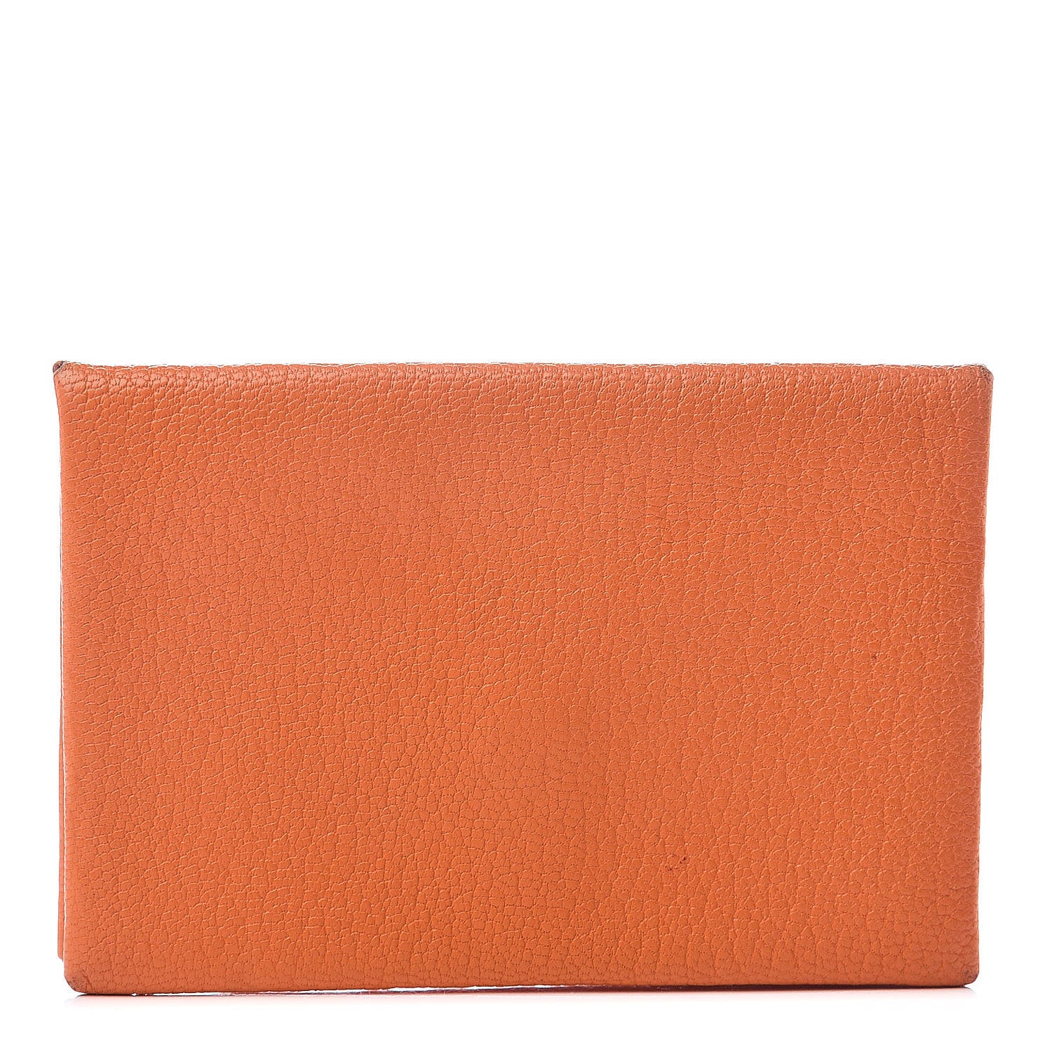 Hermes Chevre Mysore Calvi Card Case Orange 1 of 5