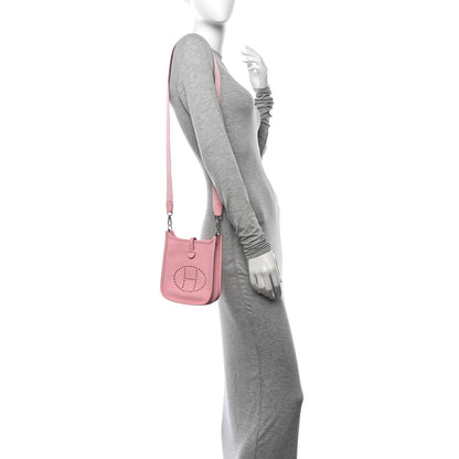 Hermes Taurillon Clemence Evelyne TPM Rose Sakura 2 of 11