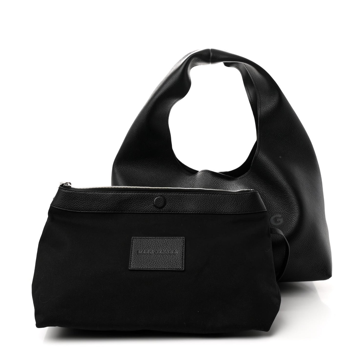 Grained Calfskin Medium The Sack Bag Black