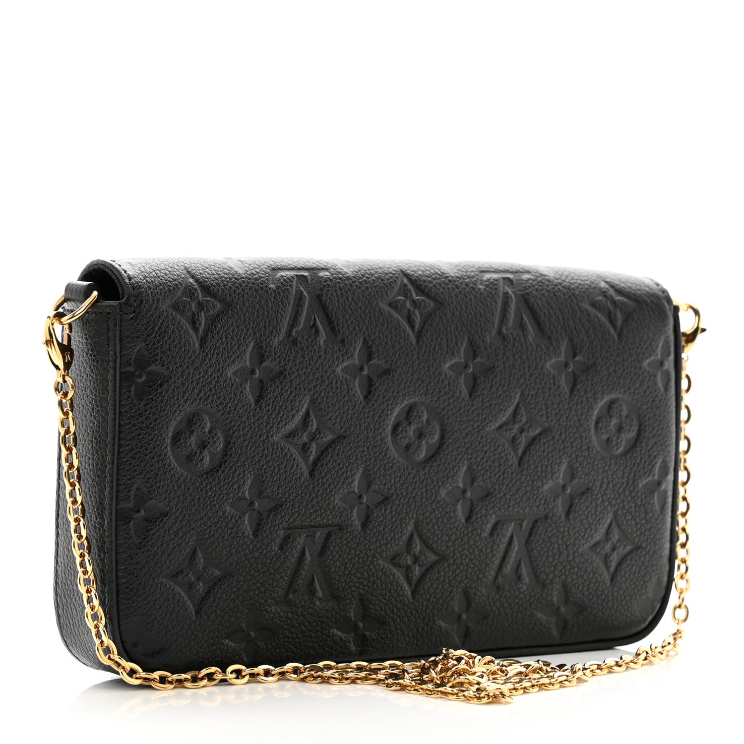 Louis Vuitton Empreinte Pochette Felicie Chain Wallet Black 4 of 11