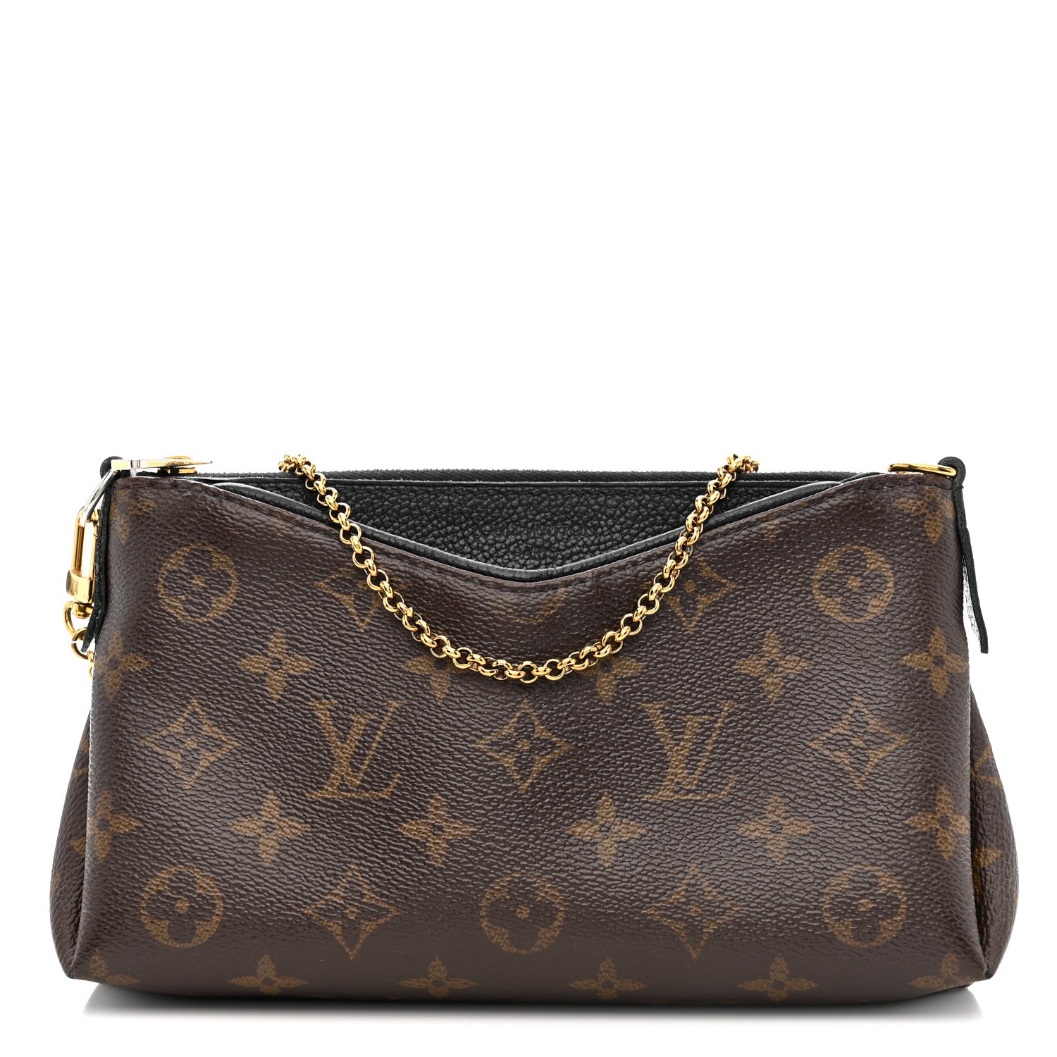 Louis Vuitton Monogram Pallas Clutch Black 1 of 15