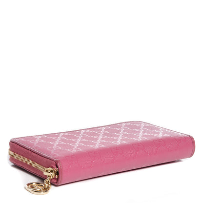 Gucci Imprime Monogram GG Pierce Zip Around Wallet Vintage Rose 4 of 8