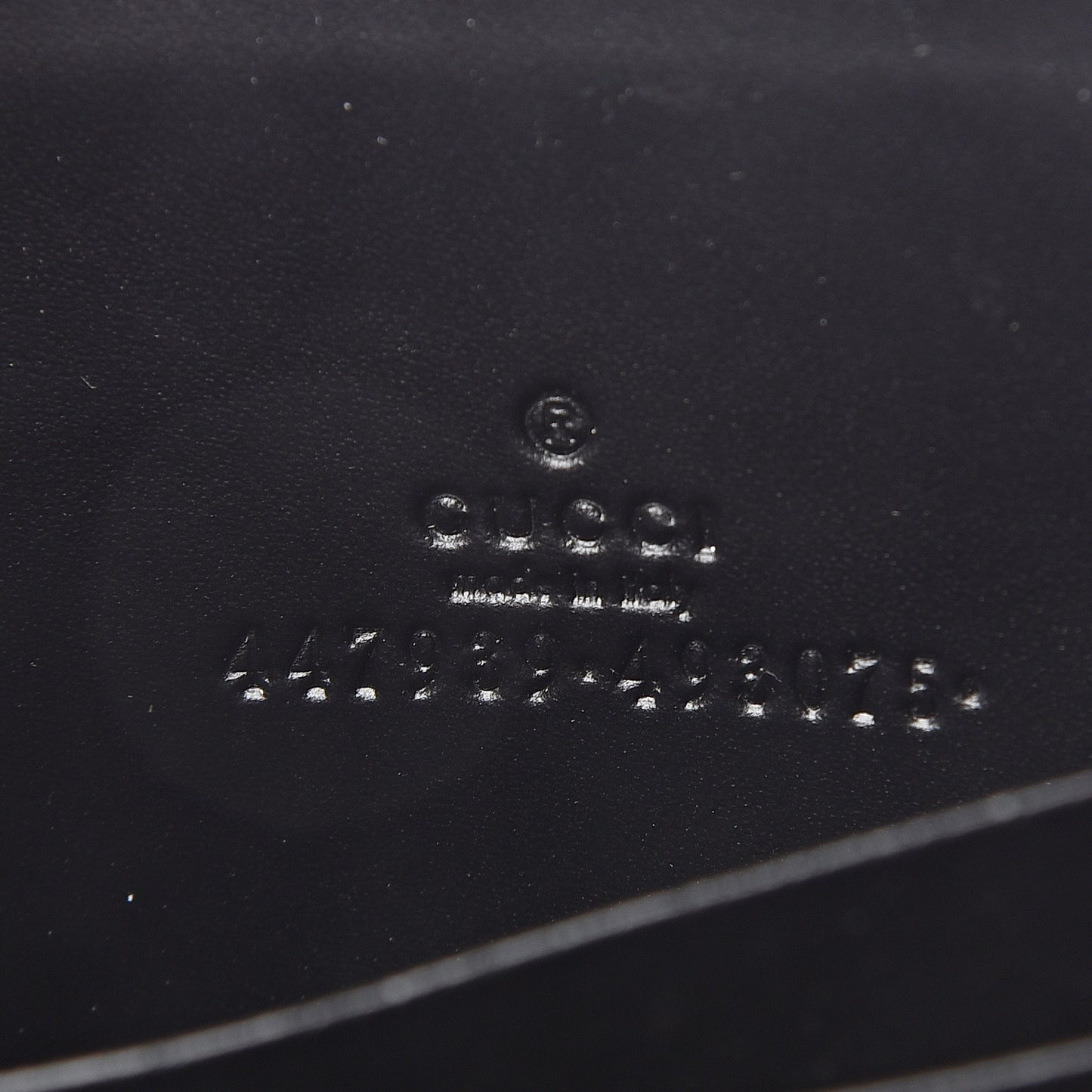 Guccissima Zip Around Card Case Black