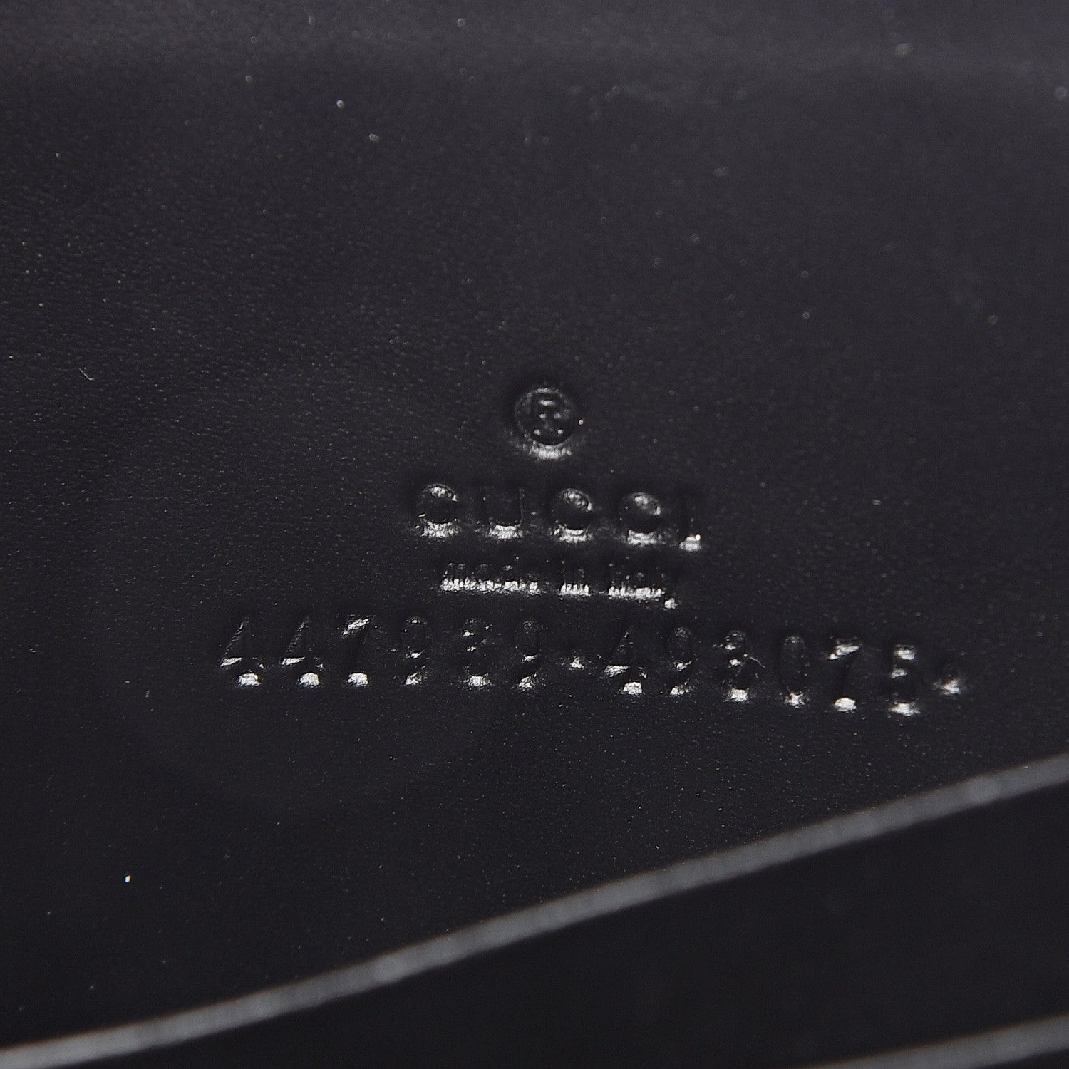 Gucci Guccissima Zip Around Card Case Black 5 of 5
