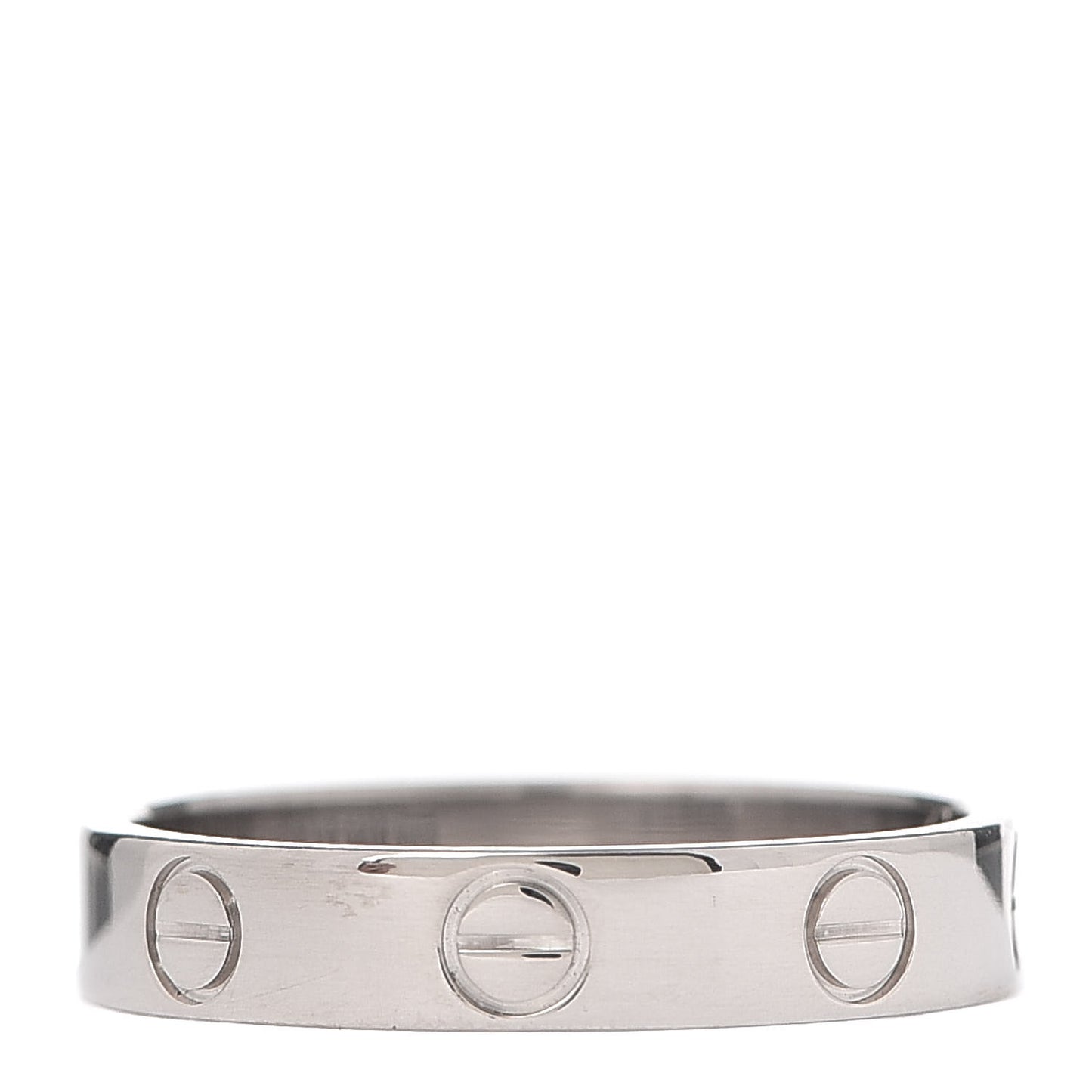18K White Gold 3.5mm LOVE Wedding Band Ring 52 6