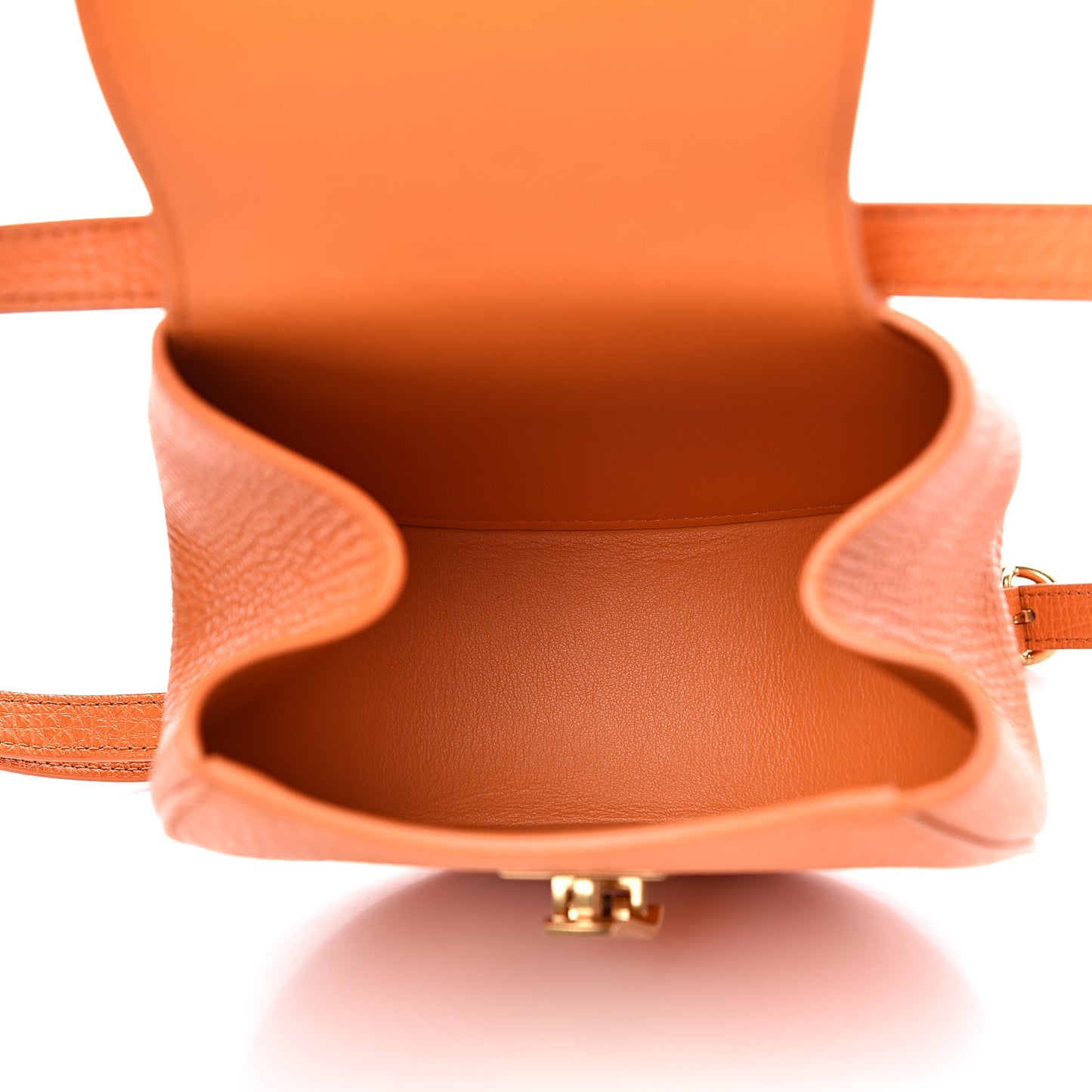 Palmellato Calfskin Rounded Belt Bag Light Orange