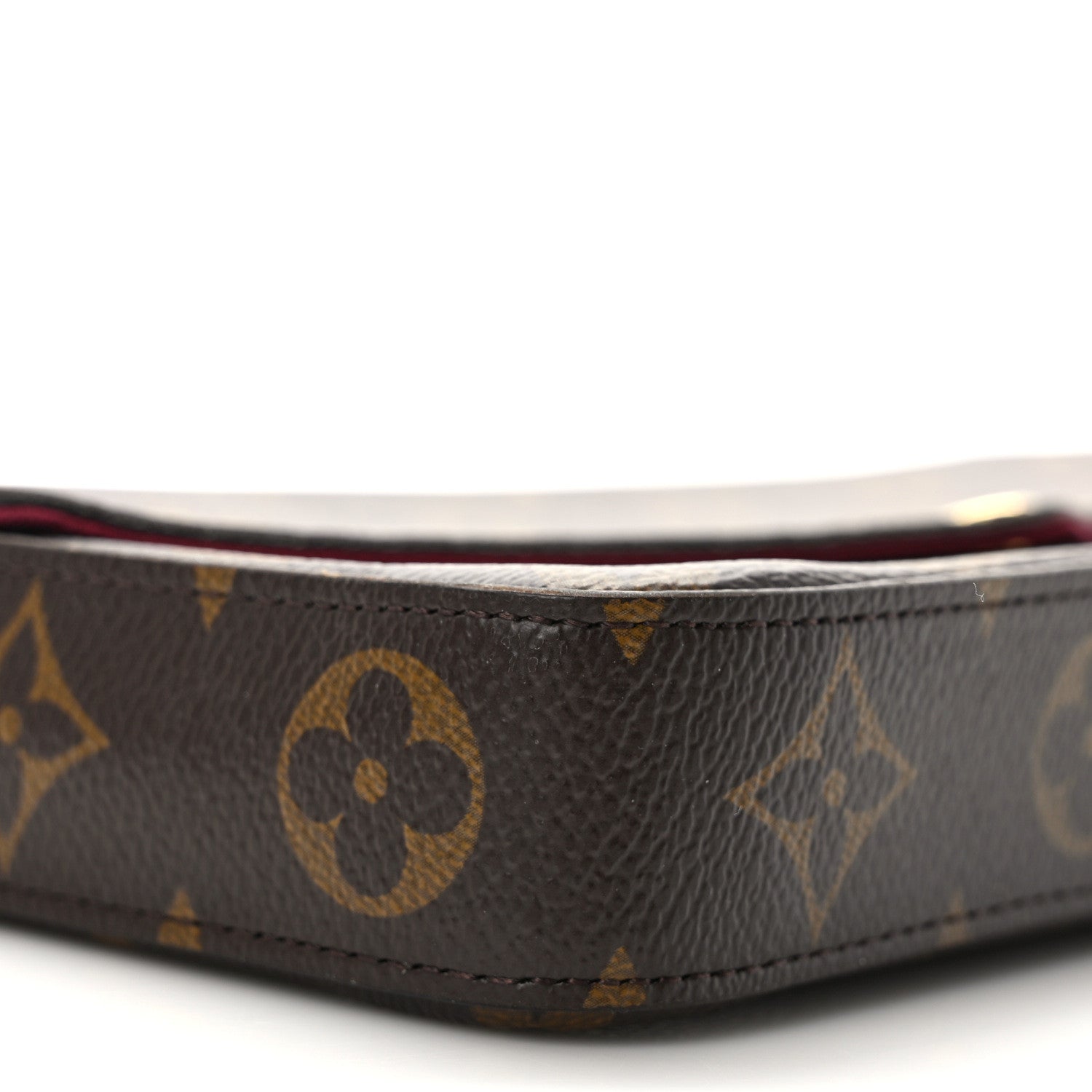 Louis Vuitton Monogram Pochette Felicie Chain Wallet Fuchsia 8 of 9