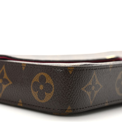 Louis Vuitton Monogram Pochette Felicie Chain Wallet Fuchsia 8 of 9