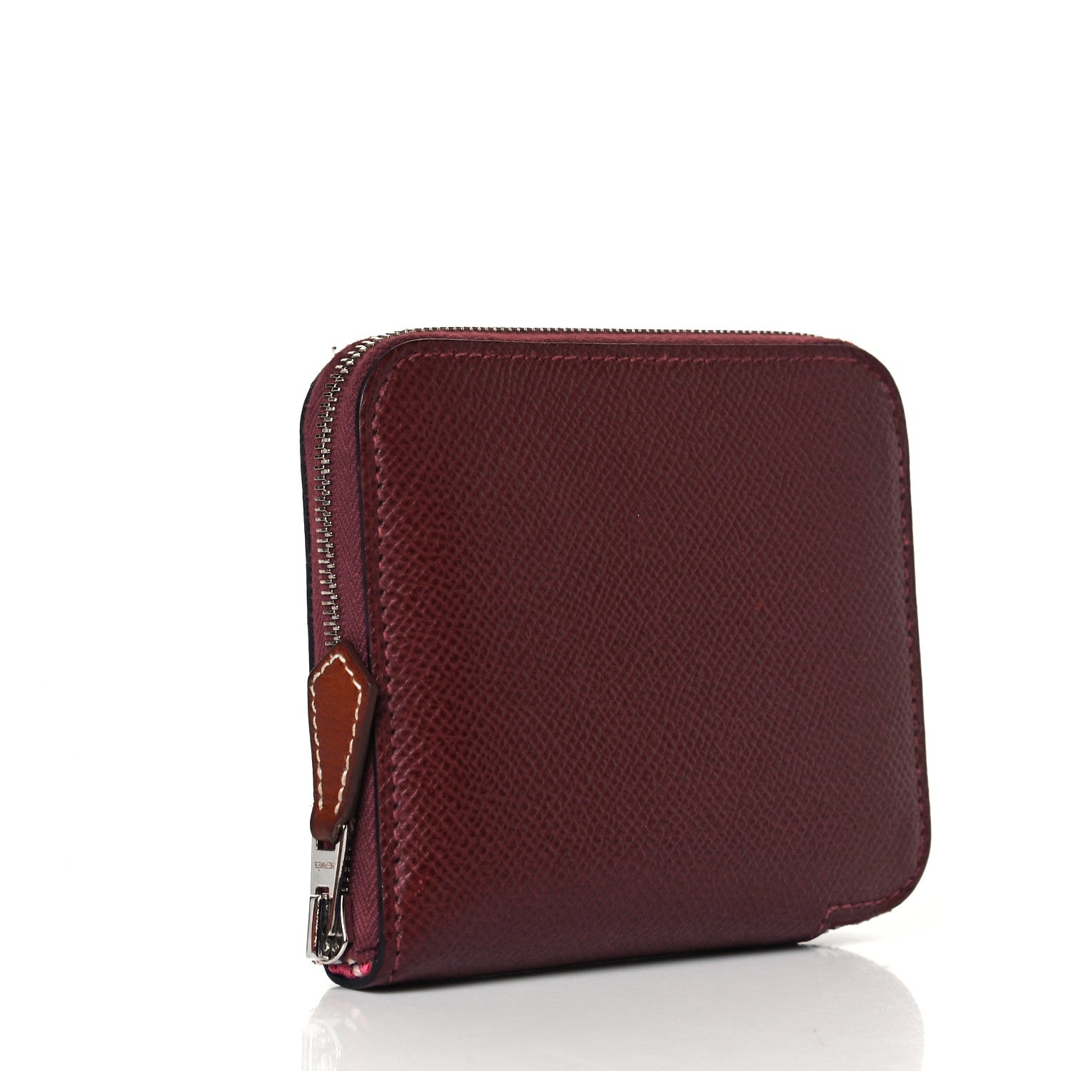 Hermes Epsom Silk'In Compact Wallet Rouge H 7 of 8