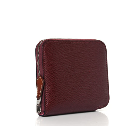 Hermes Epsom Silk'In Compact Wallet Rouge H 7 of 8