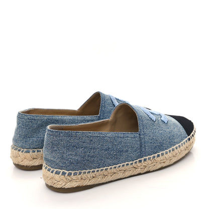 Chanel Denim CC Espadrilles 39 Blue Black 4 of 11