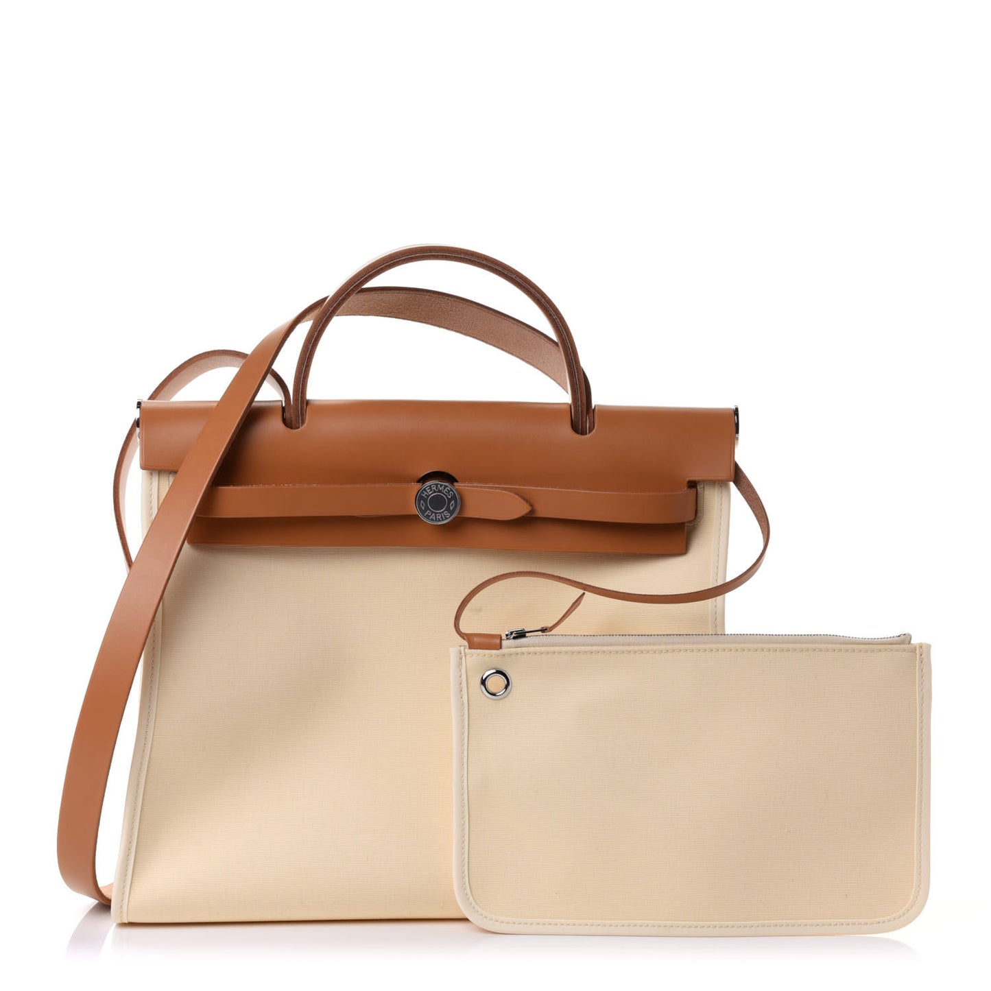 Vache Hunter Toile Herbag Zip 31 PM Vanille Naturel Sable