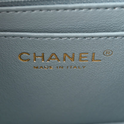 Chanel Aged Calfskin Quilted 2.55 Reissue Mini Flap Light Blue 6 of 11