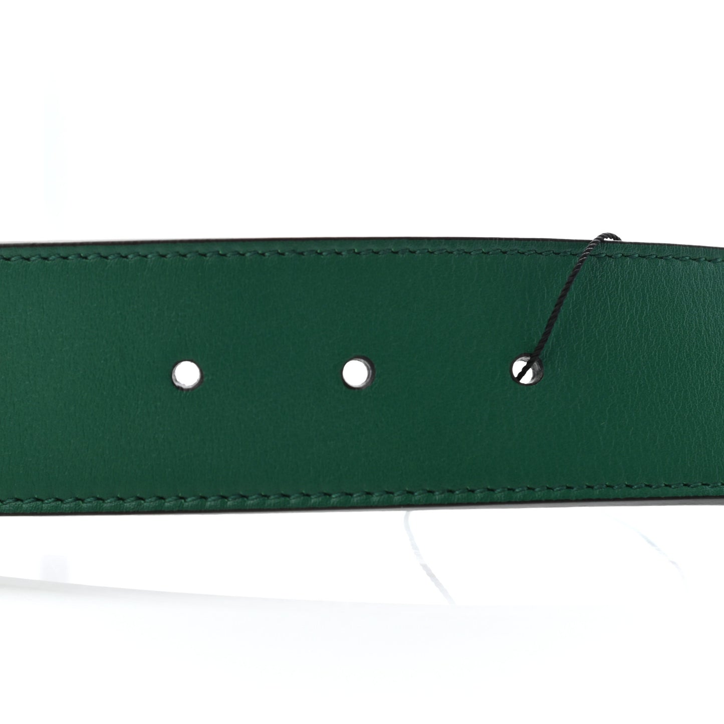 Calfskin Ceramic Glass Double G 40mm Belt 100 40 Emerald Multicolor