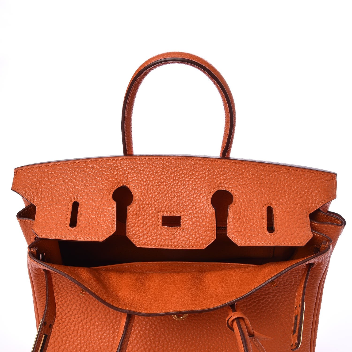 Hermes Togo Birkin 25 Orange 7 of 33