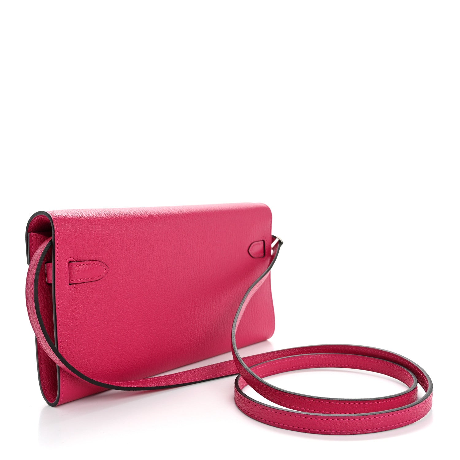 Hermes Chevre Mysore Kelly Wallet To Go Rose Mexico 3 of 11