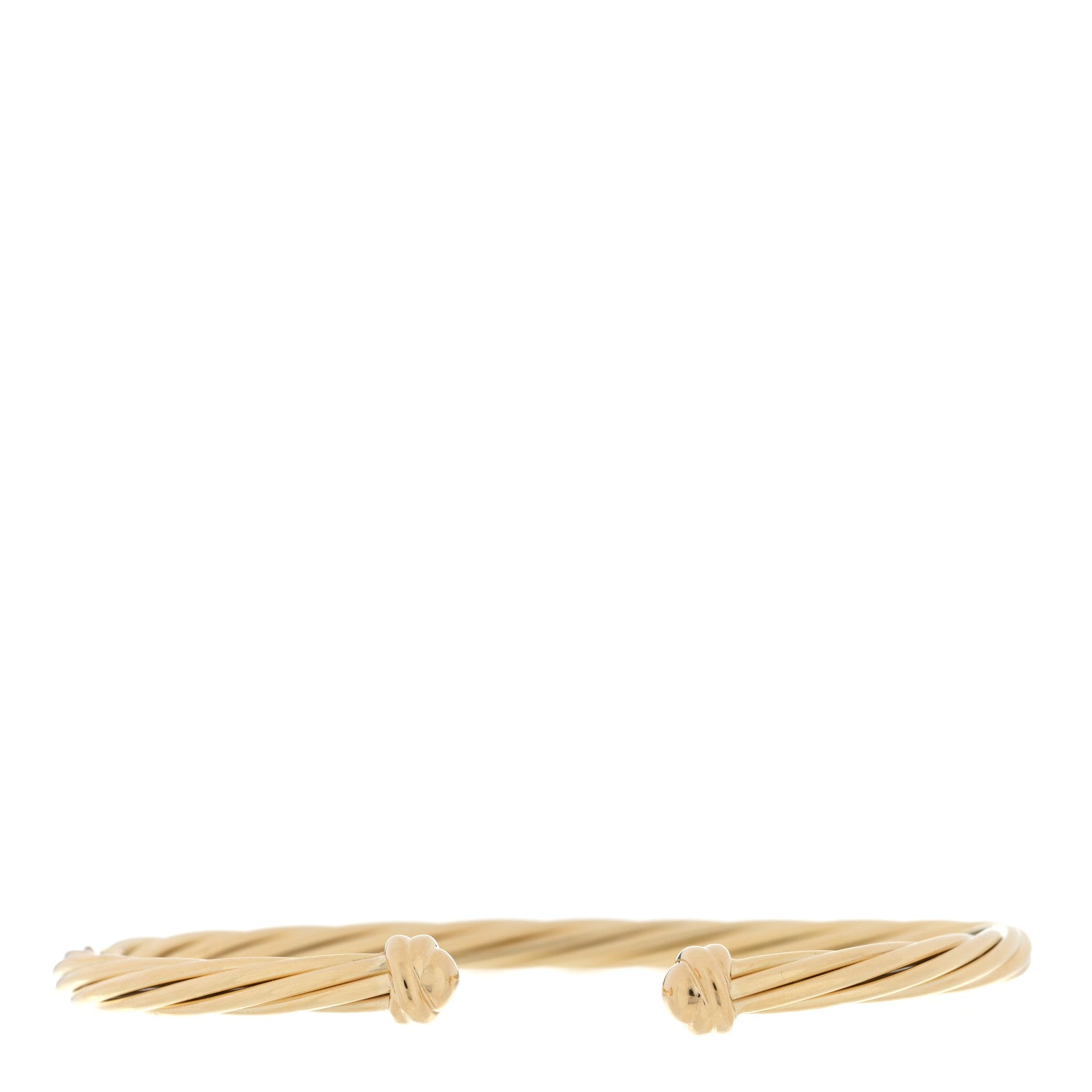 David Yurman 18K Yellow Gold 4mm Helena Bracelet 1 of 4