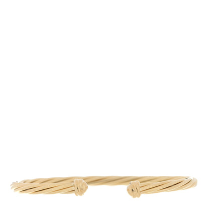 David Yurman 18K Yellow Gold 4mm Helena Bracelet 1 of 4