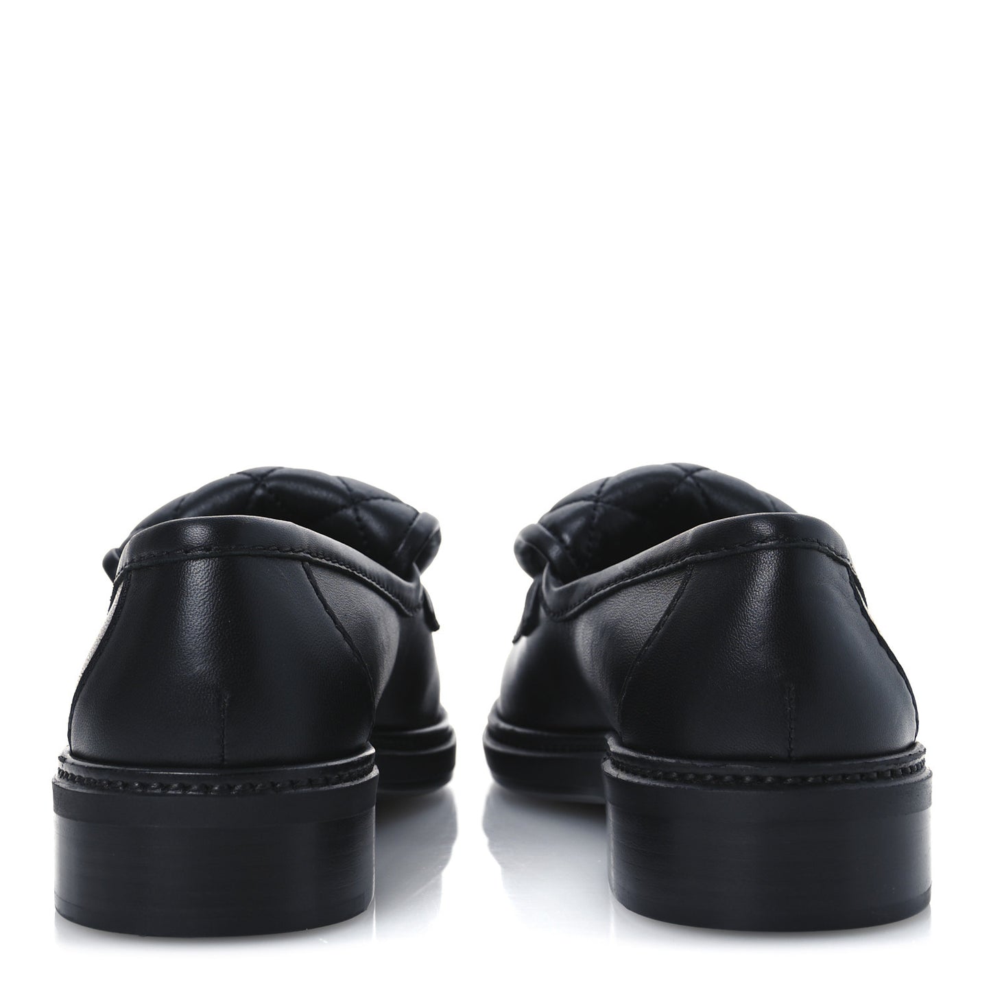 Lambskin Quilted CC Turnlock Loafers 38 Black