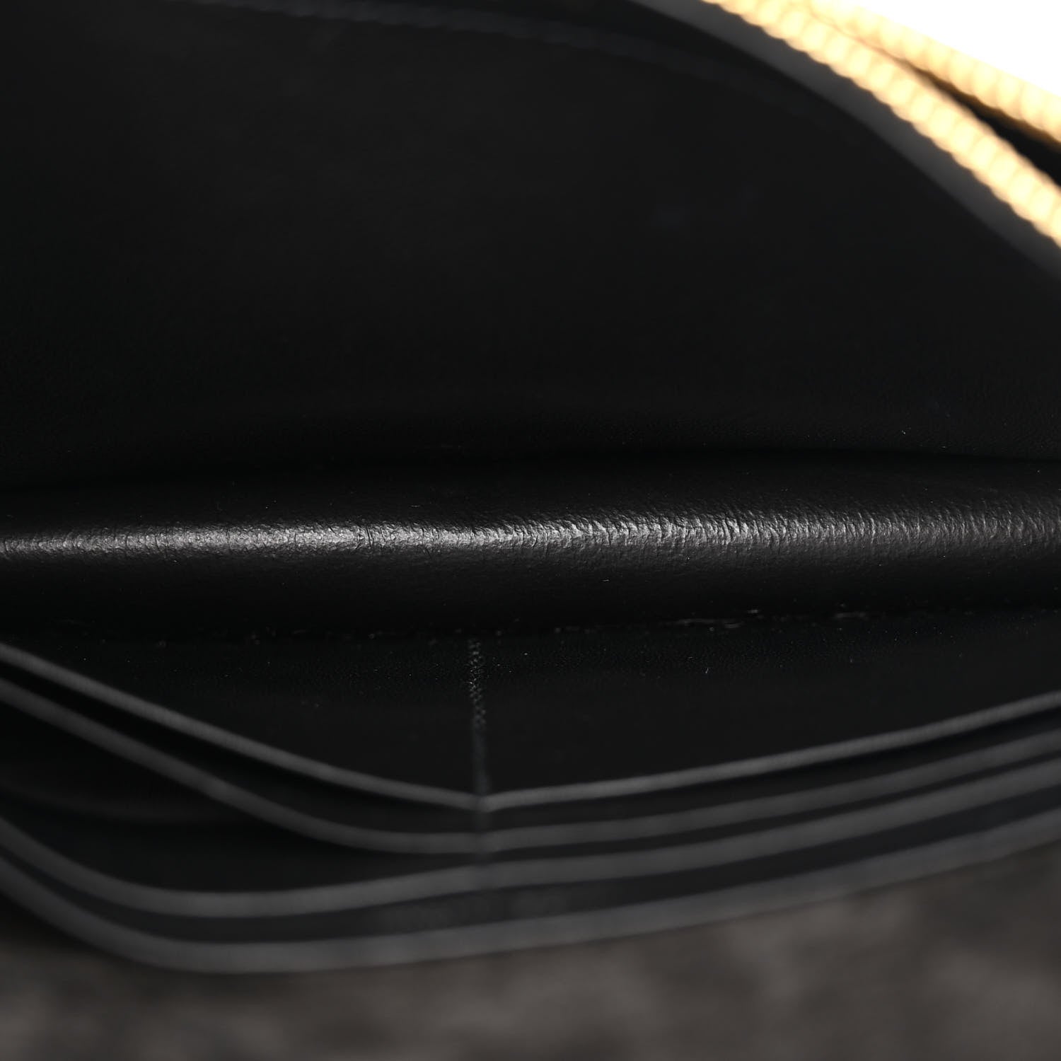 Saint Laurent Laminated Calfskin Classic Monogram Kate Tassel Chain Wallet Green 5 of 14