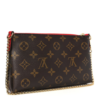 Louis Vuitton Monogram Pallas Clutch Cherry 3 of 9