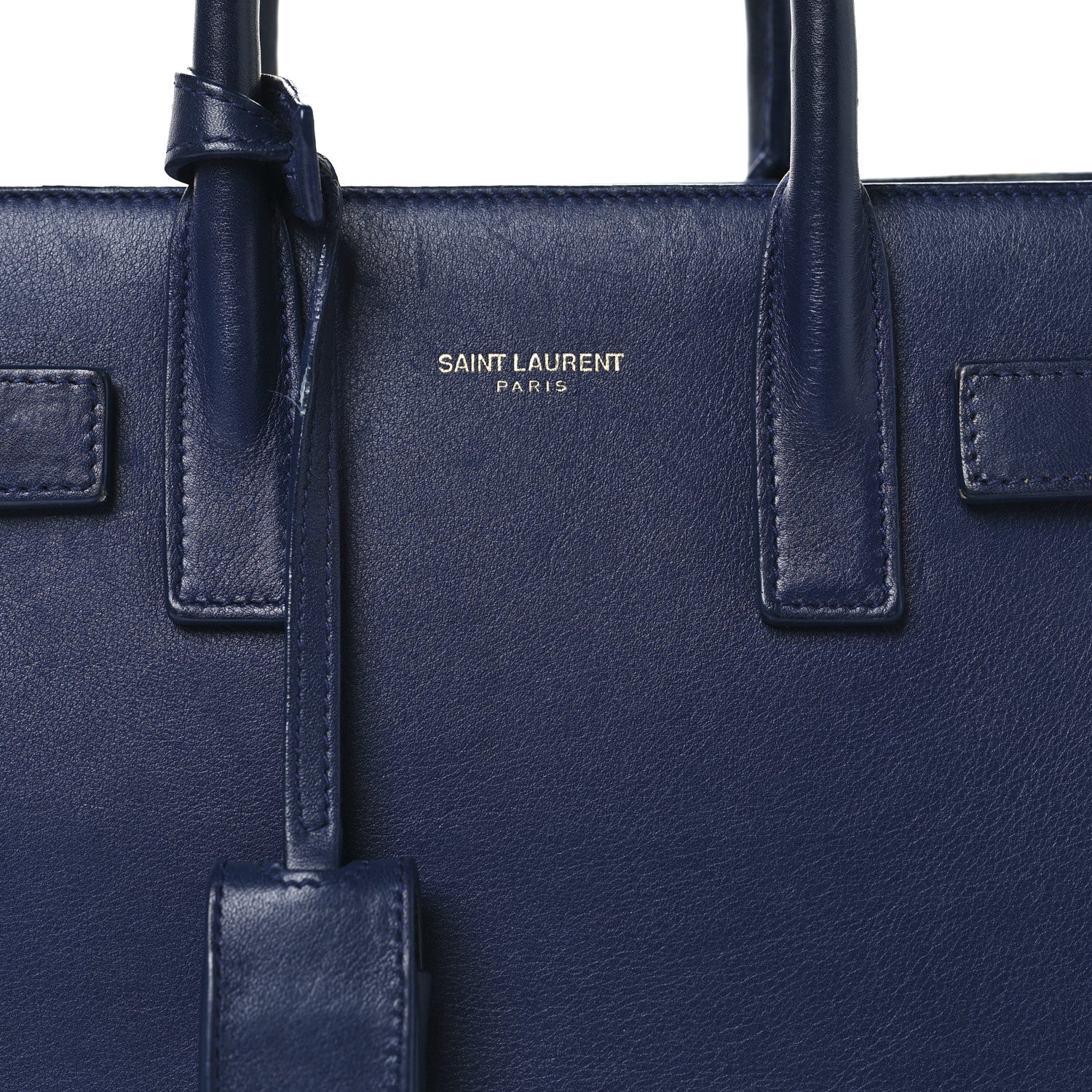 Saint Laurent Calfskin Nano Sac De Jour New Marine 7 of 14
