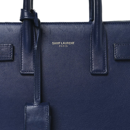 Saint Laurent Calfskin Nano Sac De Jour New Marine 7 of 14